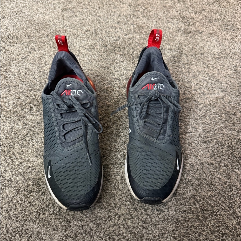 Nike Air Zoom Dark Gray and Red Sneakers